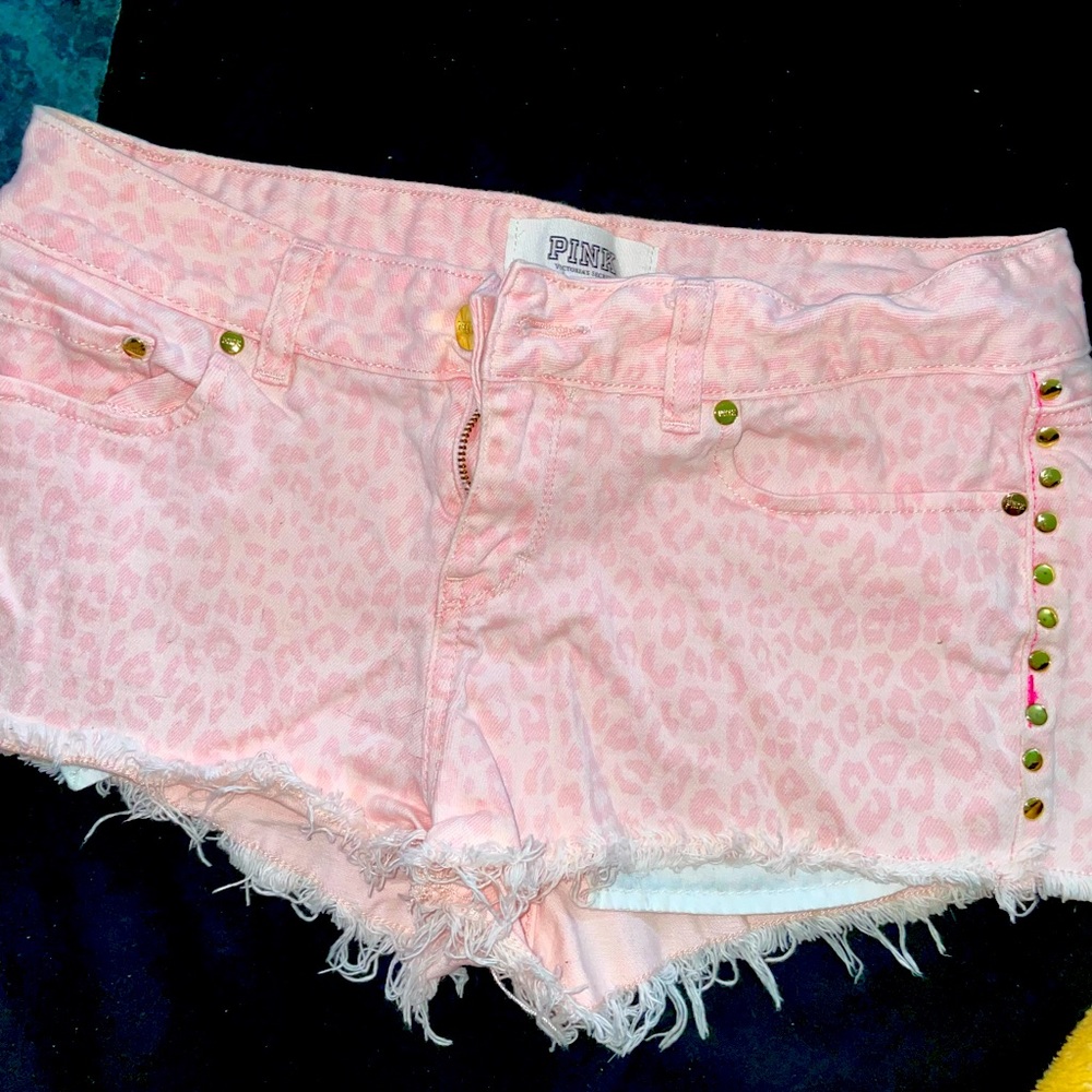 Victoria Secret pink denim shorts